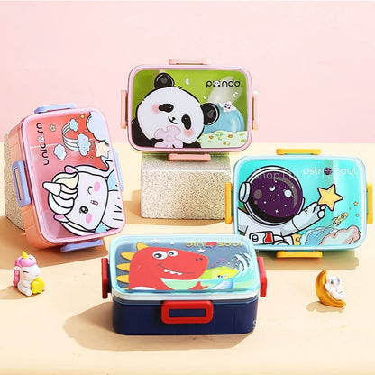 Cute Lunch Box for Kids Girls Boys With Compartments Bento