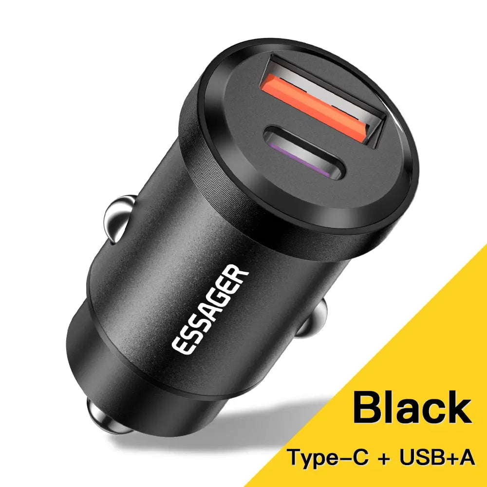 Essager 30W 5A QC PD 3.0 SCP USB Car Charger