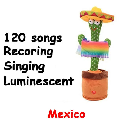 Dancing Cactus Repeat Talking Toy Electronic Plush Toys