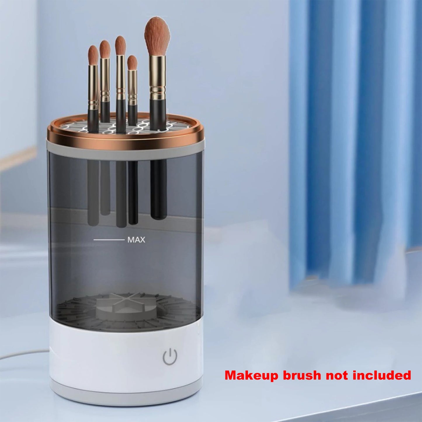 Portable Electric Makeup Brush Cleaner with Rubber Makeup Machine Electric USB