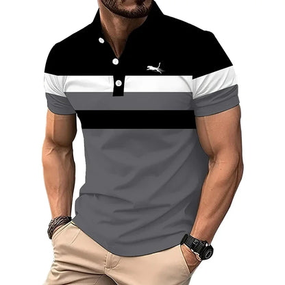 Men New Summer Casual Sport Short Sleeve Polo