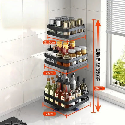 360°Rotation Spice Rack