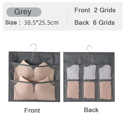 Non-Woven Double-Sided Underwear Storage Bag Wardrobe