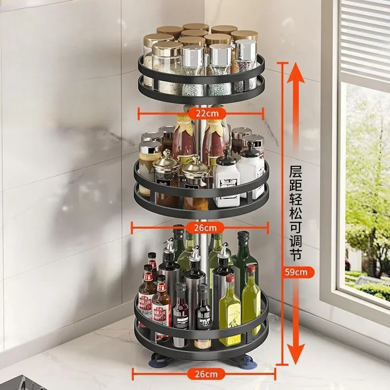 360°Rotation Spice Rack