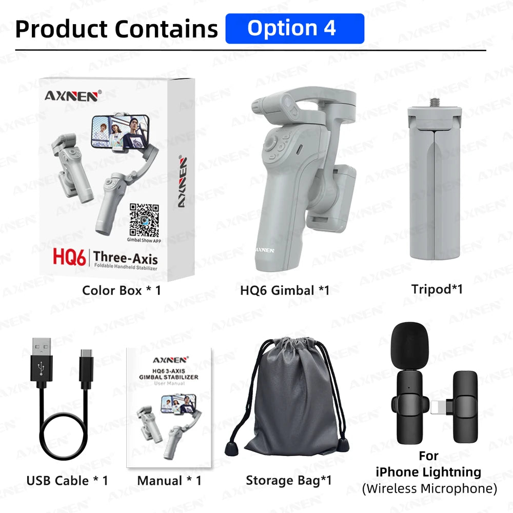 AXNEN Smart 3-Axis Handheld Gimbal