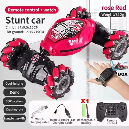 4WD RC Drift Car With Music Led Lights 2.4G Gesture Radio Remote Control