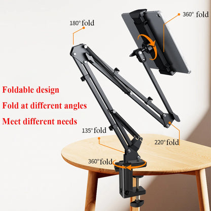 360° Adjustable Tablet Stand Carbon Steel