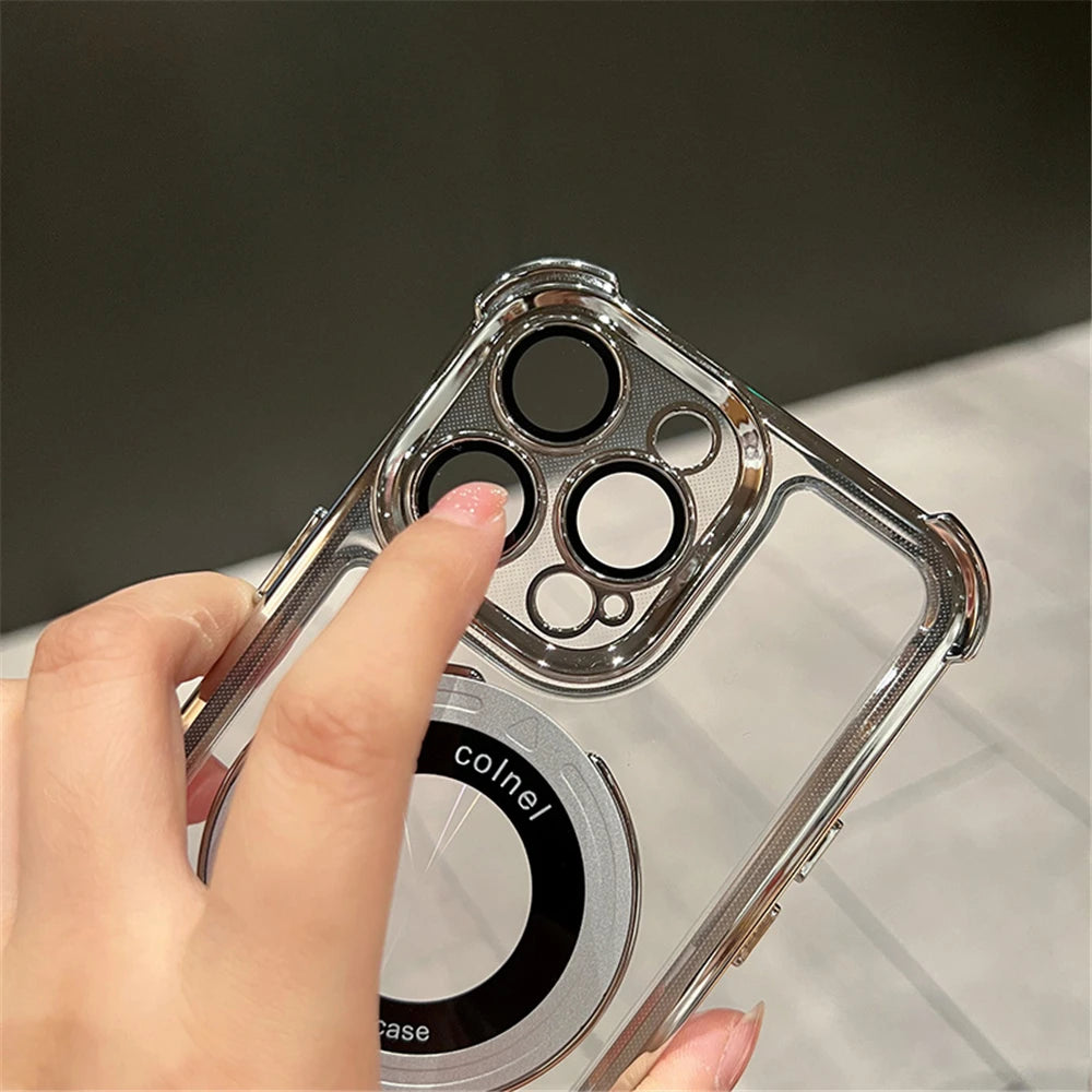 Luxury Plating Shockproof Magnetic Bracket