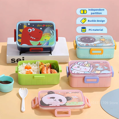 Cute Lunch Box for Kids Girls Boys With Compartments Bento