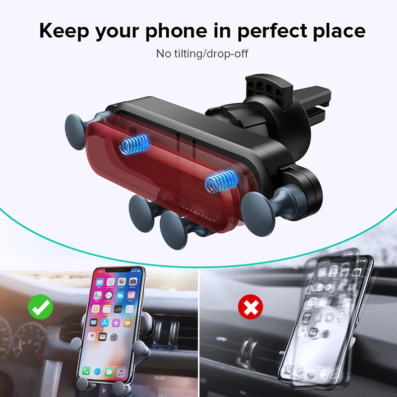 Gravity Car Phone Holder Air Vent Mount